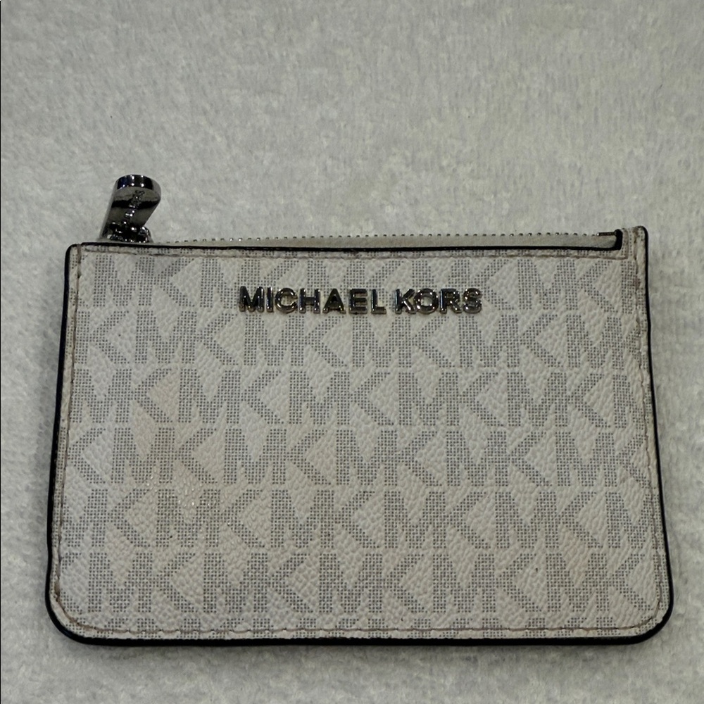 Michael Kors Silver Monogram ID and card holder